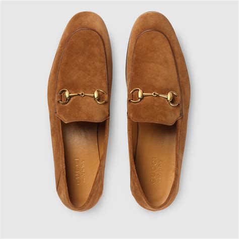 gucci tan suede loafers